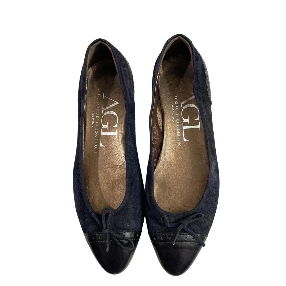 AGL cap toe suede flats‎ loafers Size 37